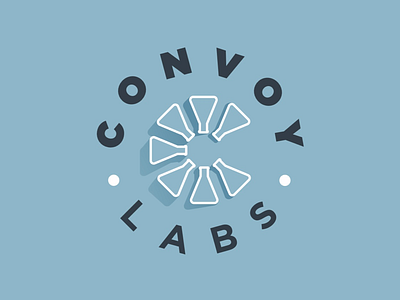 Convoy Labs Logo branding c convoy flask lab laboratory labs logo logo design