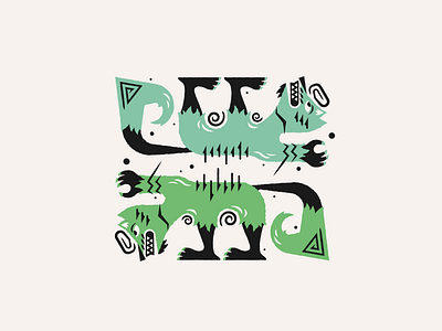 Personal Mark branding cat crest design identity illustration logo tiger