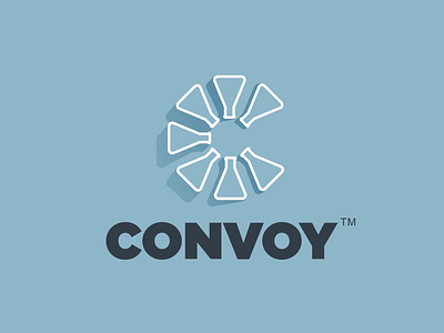 Convoy Labs Logo branding c convoy flask lab laboratory labs logo logo design