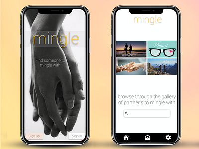 Mingle App (Part 1) app app idea dating dating app funny joke mingle parody ui user experience user interface ux