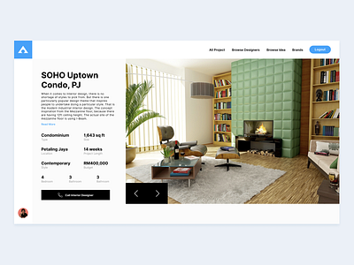 Habitat Interior Design Project Page agency blue branding design home home design illustration interior interior architecture interior design interior designer landing landing page logo page typography ui ux website zensite