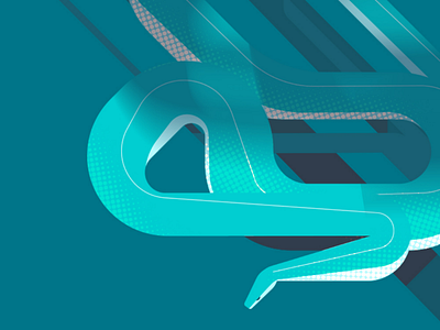 Plotting an ambush illustration photoshop snake vector