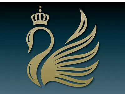 Swan Logo branding design illustration vector