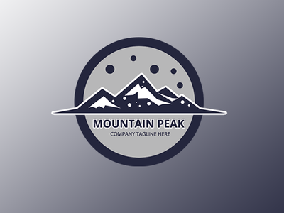 Mountaite - Mountain Free Logo Template adventure blue brand extreme free logo health landscape logo meditation mountain psd resort rock snow star travel tree triangle vacation