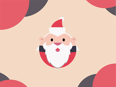 Santa adobe art bubble character character art christmas color design dribbble flat design gradient illustration illustrator logo red santa santa claus vector