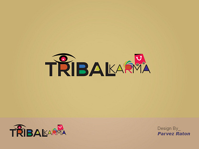 Tribal Karma Logo Design Parvez Raton awesome design branding clean design e commerce e logo economical logo eye logo flat icon illustration illustrator logo logo 3d logo a day logo alphabet shopping logo type typography vector