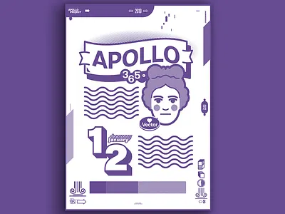 Design Challenge Apollo 365 120% Vector artwork graphic design graphic designer illustration poster poster a day poster art poster design vector