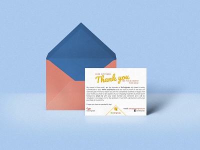 Oz Originals Thank you card adobe illustrator cc adobe photoshop cc print design thank you card thank you card design