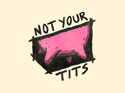 Not Your Tits activism cow grain grit illustration lamb milk noise politic political sticker texture tits vegan veggie