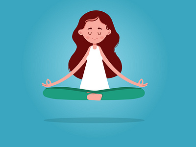 Yoga Girl animation illustration