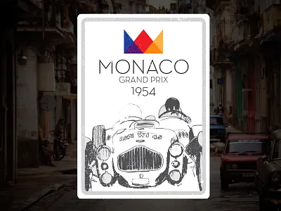 Shirt Design - Monaco Grand Prix branding illustration logo shirt design typography