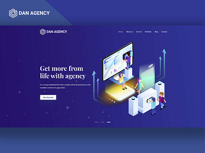 Agency UI Header Exploration agency agency header agency ui header header design header exploration slider slider ui sliders web template website banner