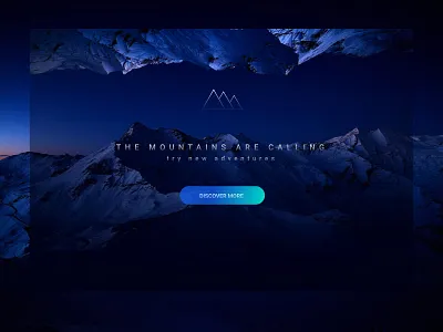 Mountains Adventure adobe illustrator cc adventure time art design art direction best design call to action dark art dribbble best shot figma graphic design illustraion landing page design mountain ui ux design user experience design user interaction user interface design web desgin