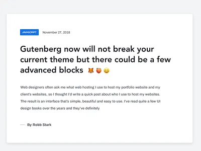 Content Focused Blog Theme blog branding design magazine personal blog personal site portfolio typography website