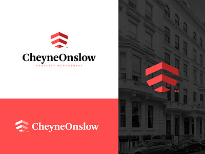 Cheyne Onslow branding business logo design flat logo logo design minimalism minimalist logo minimalist logo design modern modern logo property logo property management real state realty typography vector