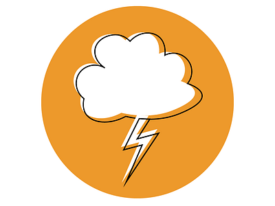 lightning icon from my previous set 🌩️ adobe illustrator icon