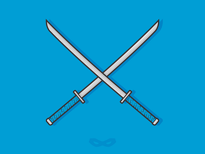 TMNT - Leonardo illustration katana leonardo sword teenage mutant ninja turtles tmnt vector weapon