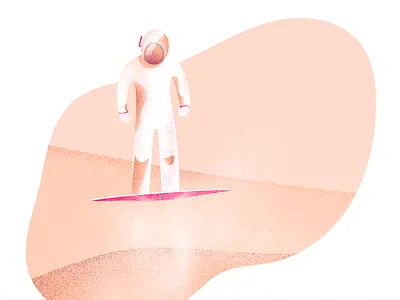 Spaceman brush color design digital fly gradient graphic graphic design illustration illustrator mars photoshop shadow space spaceman style technology texture transport vector