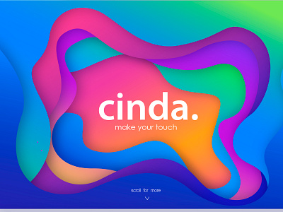 cinda. gradient design webdesig