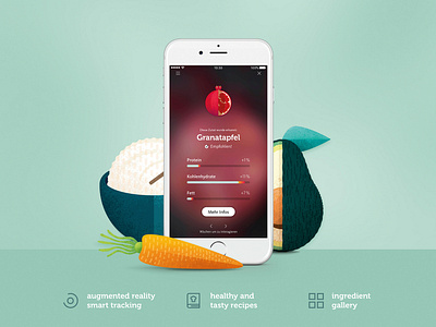 Nutreat app ar app health app healthcare illustration infographic nutreat nutrition nutritional