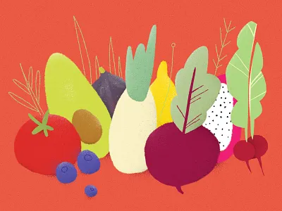 Veggies avocado barcelona beet berry book covers colors dragon dragon fruit fruits go green green illustration lemon print red spain vegan vegetables veggies