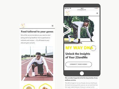 My Way DNA collage design dna genetics mobile ui ux