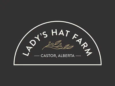 Lady's Hat Farm Logo branding design logo