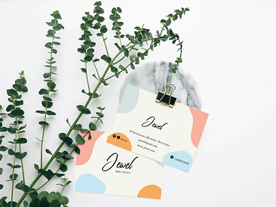 Playful & Modern business card business card template clean business card creative market elegant business card modern design