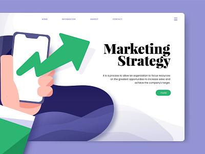 Web Marketing Design flat illustration marketing minimal modern typography ui ui ux web webdesign