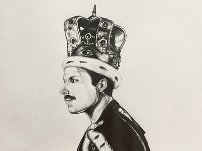 Freddie art bohemian rhapsody drawing freddie mercury music portrait art portraits queen singers sketches sketching traditional art