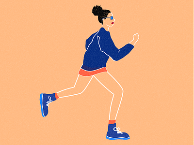 Running Girl adobe illustrator illustration running girl