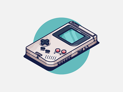 Nintendo Gameboy Classic art artwork classic design dribbble gameboy gaming graphic graphic design illustration illustrations minimal retro shot shots vector