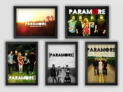 Paramore "Brand New Eyes" Posters band branding music music art paramore photoshop poster poster art print