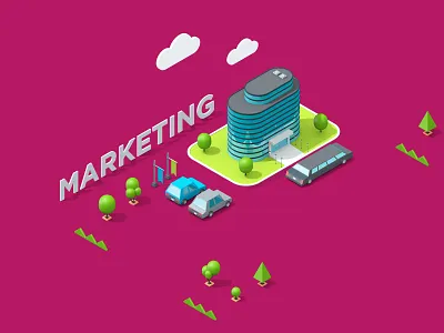LogicSource - Marketing 3d illustration c4d cinema 4d illustration isometric marketing motion motion design motion designer motion graphics