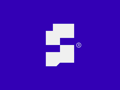 Spatium branding flat identity letter logo logomark logotype minimal purple square