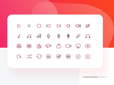 Iconset 2 app branding browse design flat icon illustration minimal type typography vector web website