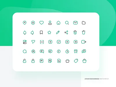 Iconset 1 app branding design flat icon logo minimal type typography vector web website