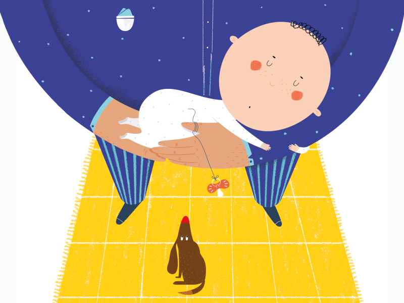 Book Promo animation book children book design dog illustration lullaby motion