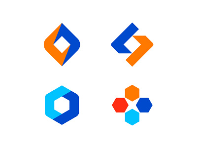 Development Logo abstract app development logo mobile modern web