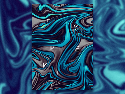 Typekit Poster blur design flow gradient illustration kit liquid noise poster text type typekit typography waves