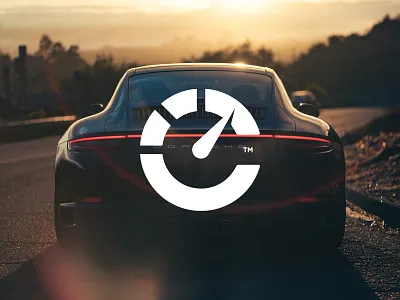Carsified brand identity branding c car cars clean design logo minimal porsche speedometer