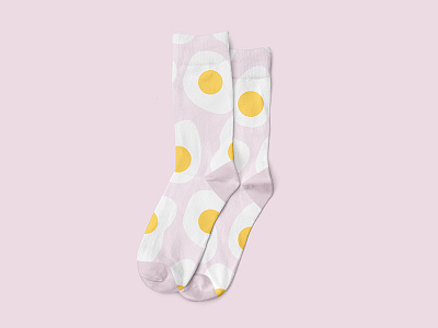 Sock Eggs! eggs pattern pattern design pink socks surface surface design textile design textiles white