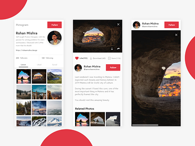 Pictogram User Profile Daily UI Challenge #006 app branding dailyui dailyuichallenge design dribbble inspiration interaction design landing page mac minimal sketch typography ui ui ux ux