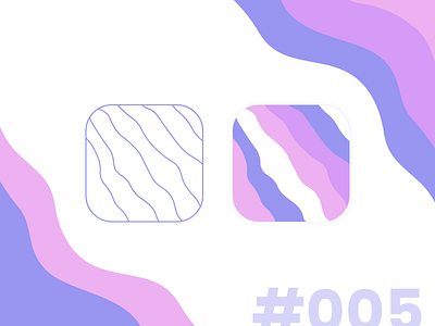 Daily UI #005 / App Icon 005 candy challenge colors curvy daily daily ui daily ui 005 design illustration illustrator sweet ui vector wavy