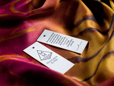 Montagne & Mer brand and identity design letterpress print design