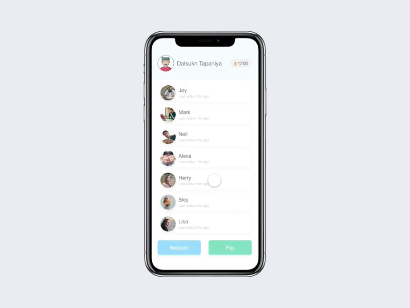 Simple Slider Interaction adobe xd animation dribbble gif interaction interaction design iphone x slider interaction ui ux