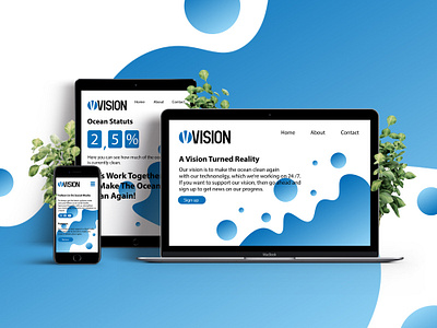 Vision blue branding clean design gradient graphicdesign illustrator liquid logo logodesign mock up ocean photoshop save typography ui ux vision water webdesign