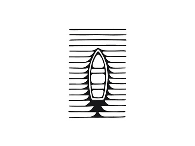 Lonely Boat Logo boat buy dinghy draw drawing drawn logo logos logos for sale logotype nature sale sales ship ships travel water wave