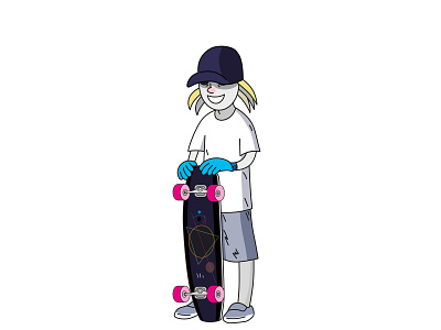 Longboarding design illustration longboard longboarding longboards vector