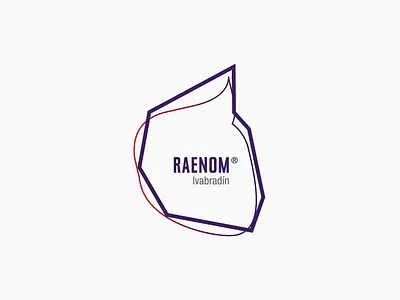 Logo for Raenom branding design logo polygon
